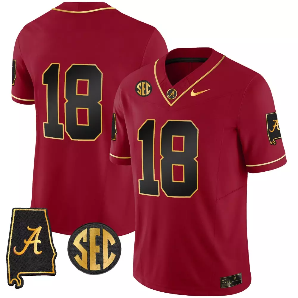 18 team black limited mens alabama crimson tide gold vapor limited jersey alabama map all stitched
