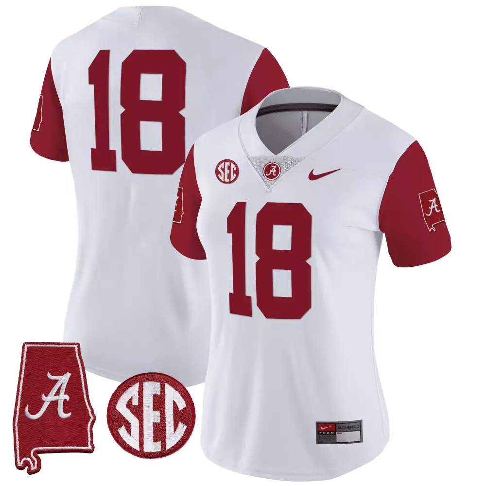 18 team crimson sleeves womens alabama crimson tide vapor limited jersey alabama map all stitched