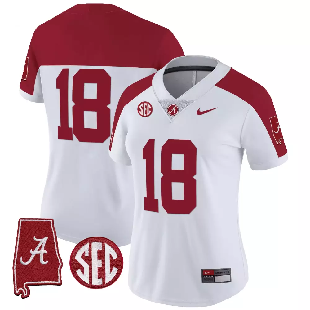 18 team crimson sleeves womens alabama crimson tide vapor limited jersey alabama map all stitched