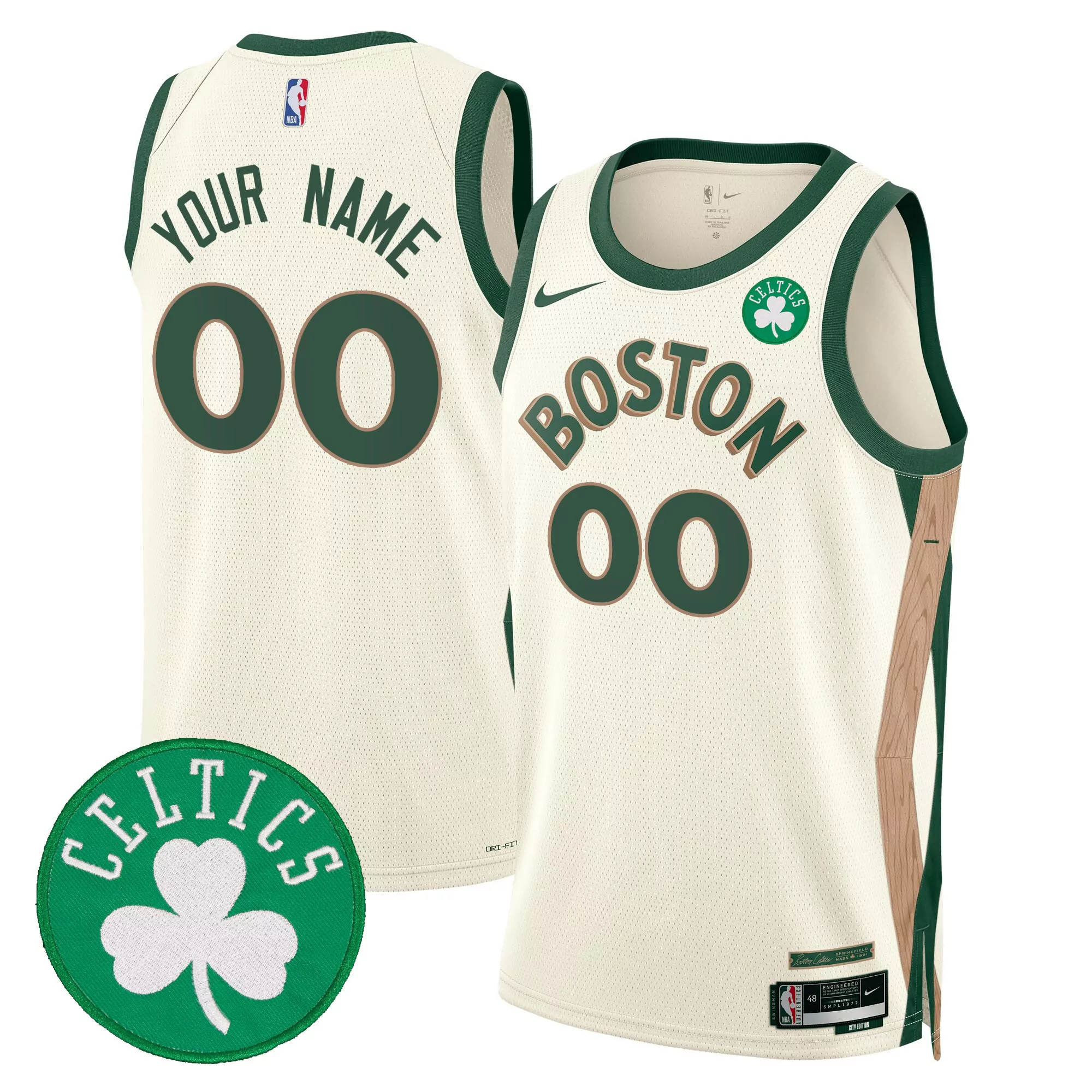 2324 city men boston celtics swingman custom jersey all stitched
