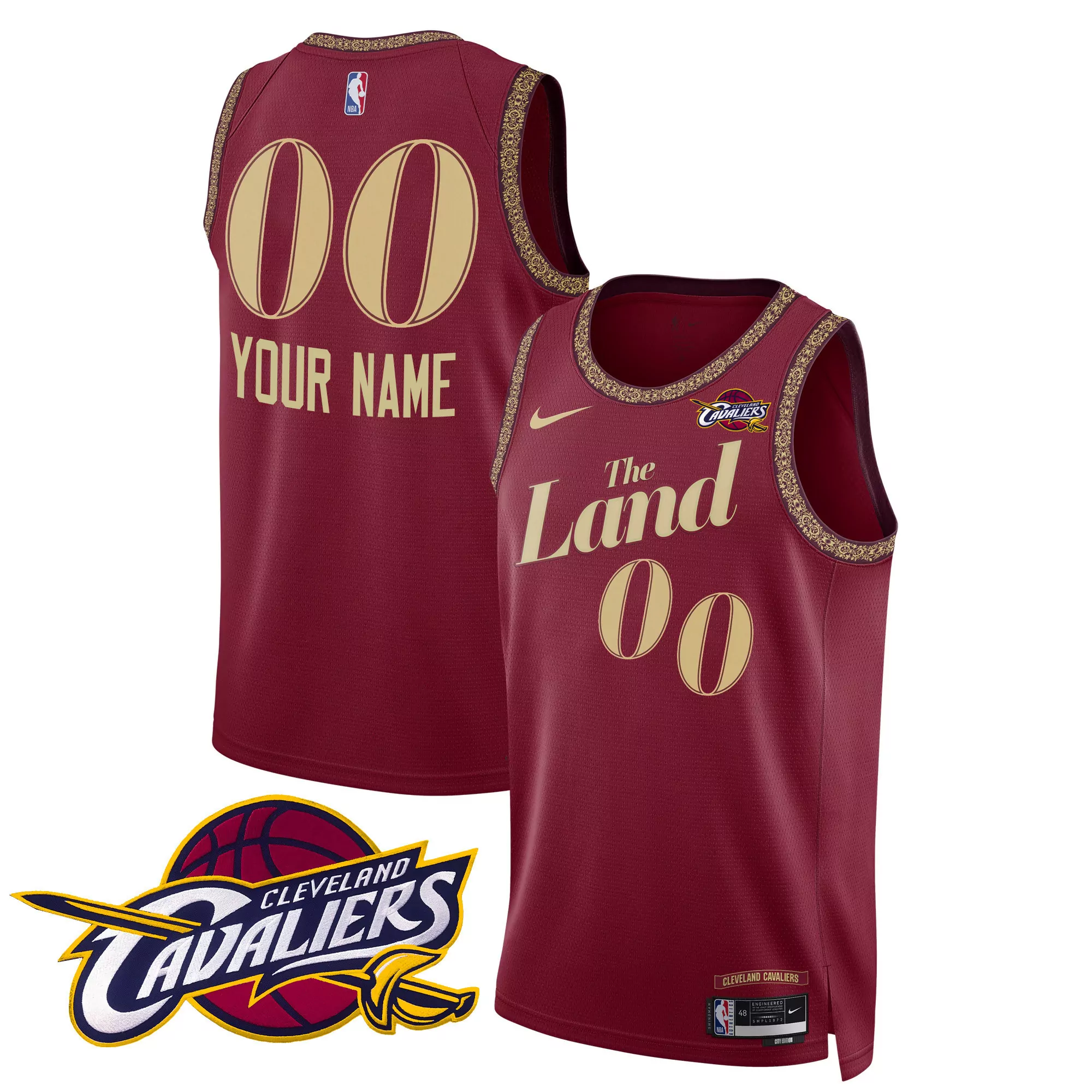 2324 city men cleveland cavaliers swingman custom jersey v2 all stitched