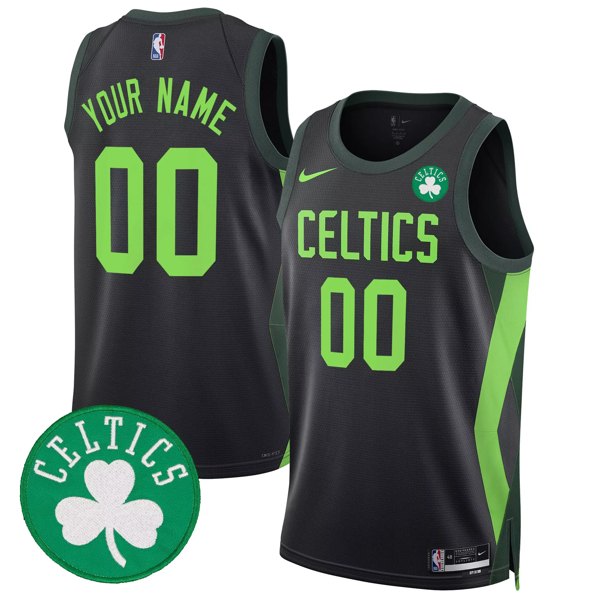 2425 city men boston celtics swingman custom jersey all stitched
