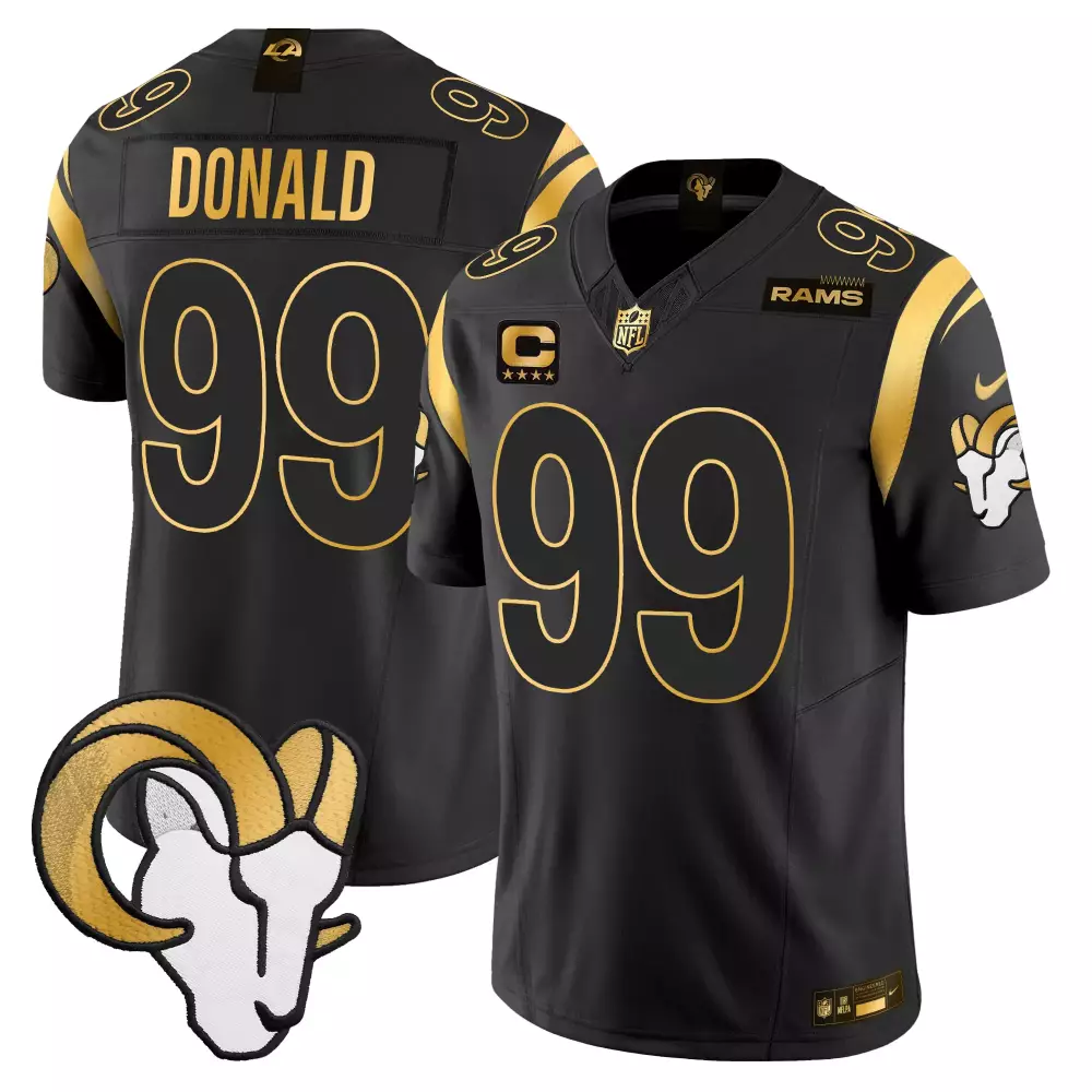 aaron donald black alternate womens los angeles rams mexico vapor limited jersey all stitched
