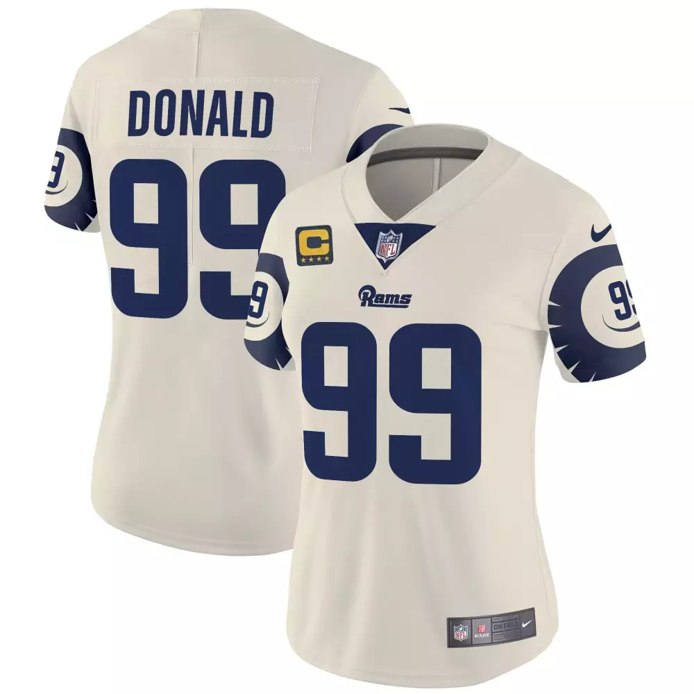 aaron donald bone mens los angeles rams vapor limited jersey v2 all stitched