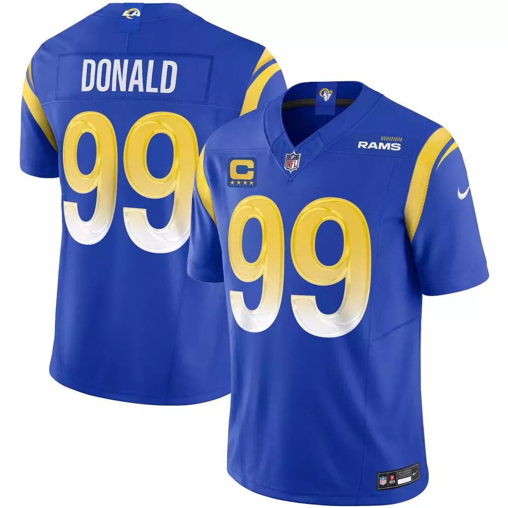 aaron donald royal mens los angeles rams vapor limited jersey all stitched