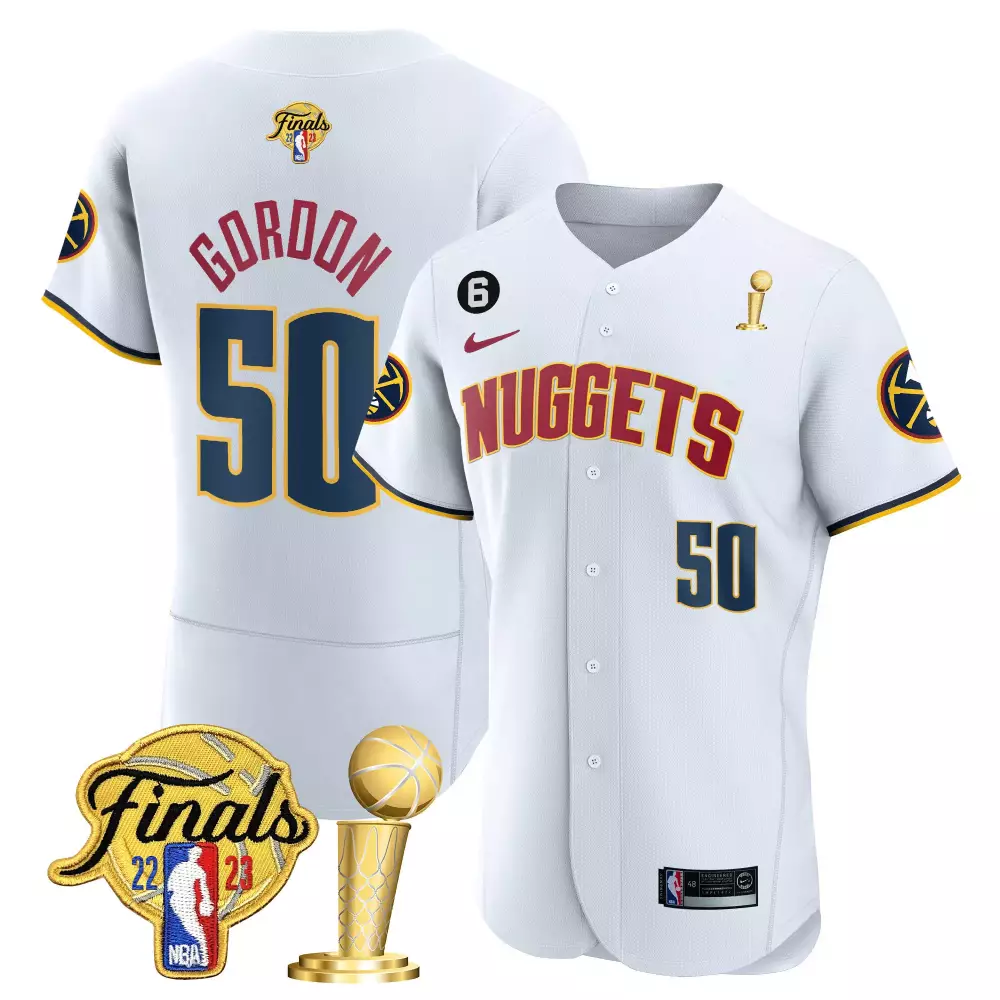 Aaron Gordon Association Youths Finals Champions Flex Base Jersey | Stitched Denver Nuggets Fan Gear | For Men, Women & Youth