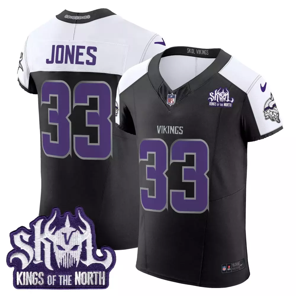 aaron jones alternate mens vikings 2024 winter warrior skol patch gold vapor limited jersey all stitched