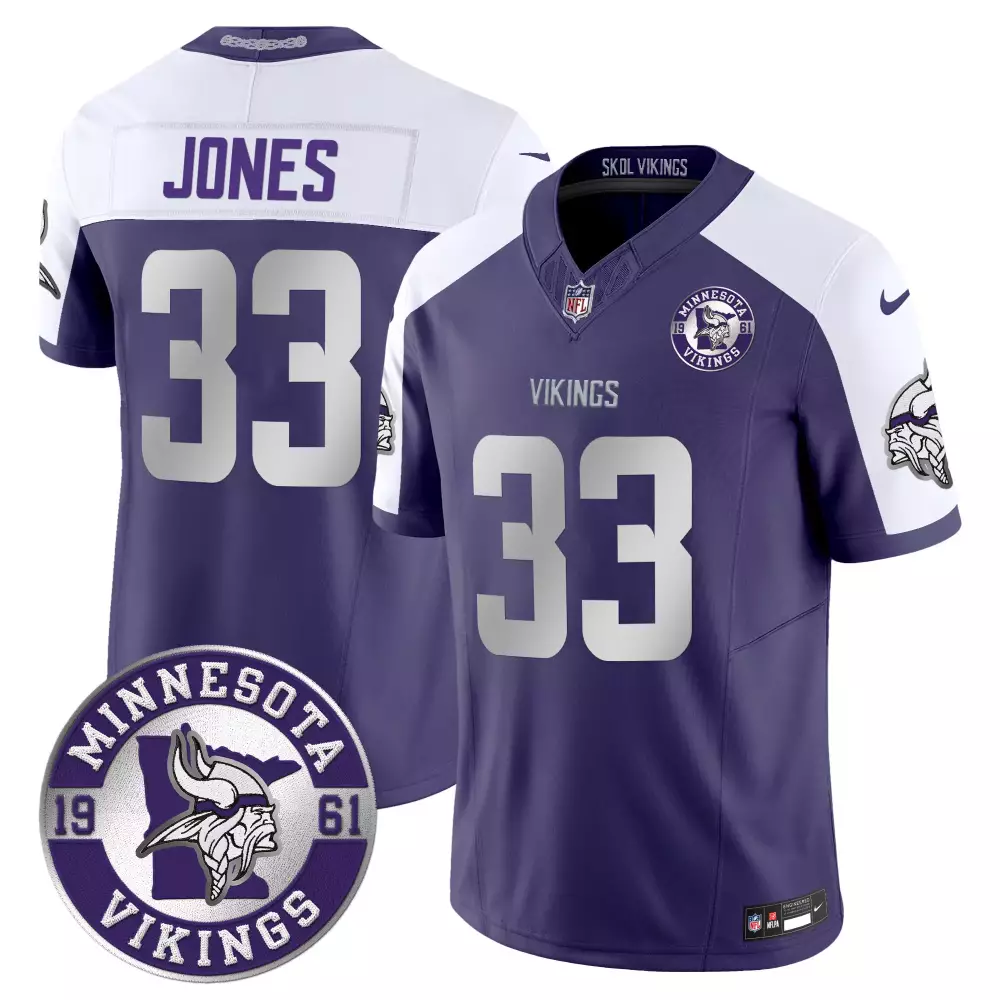 aaron jones marines womens minnesota vikings 2024 salute to service establishment year patch vapor limited jersey all st
