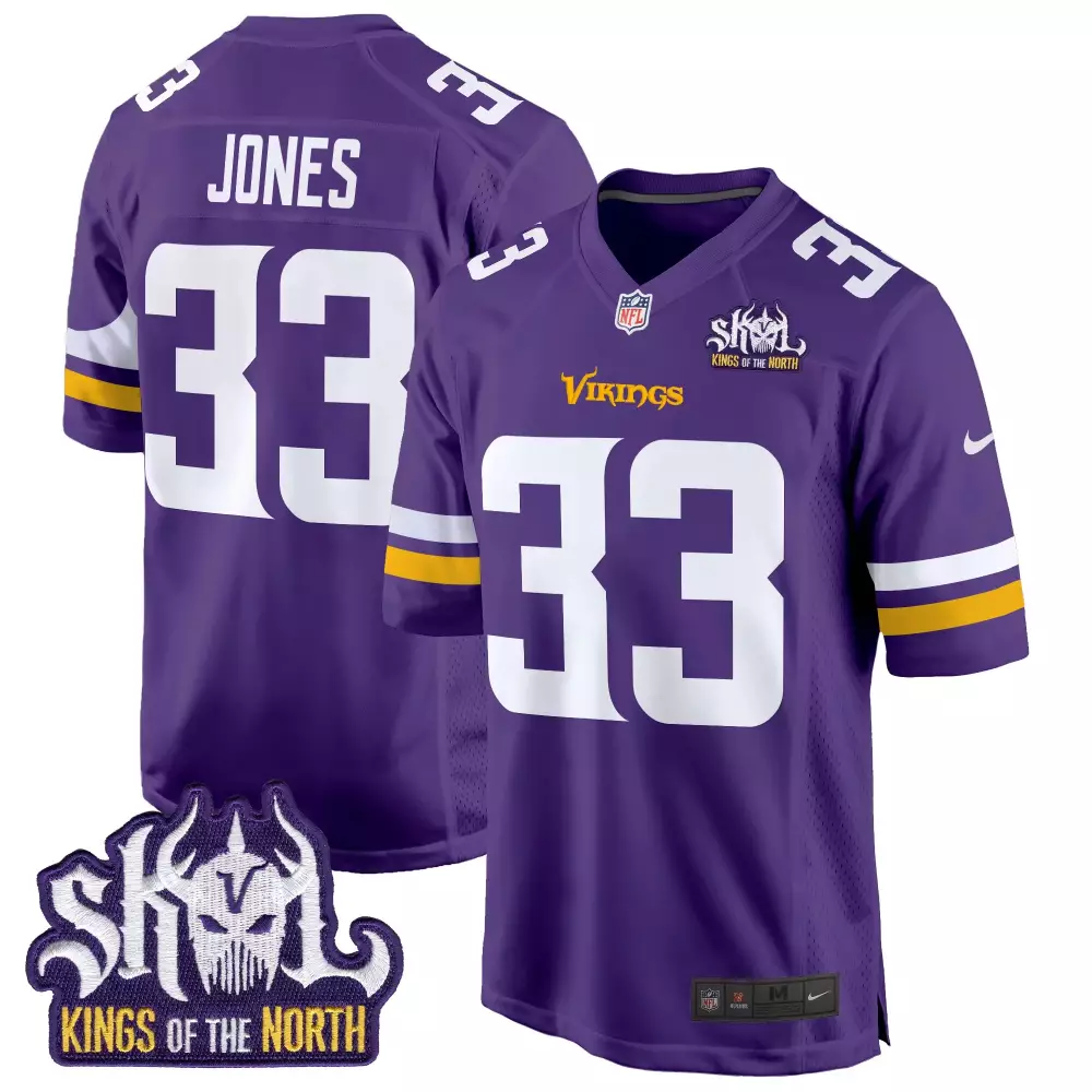aaron jones purple mens minnesota vikings bud grant minnesota patch classic limited jersey all stitched