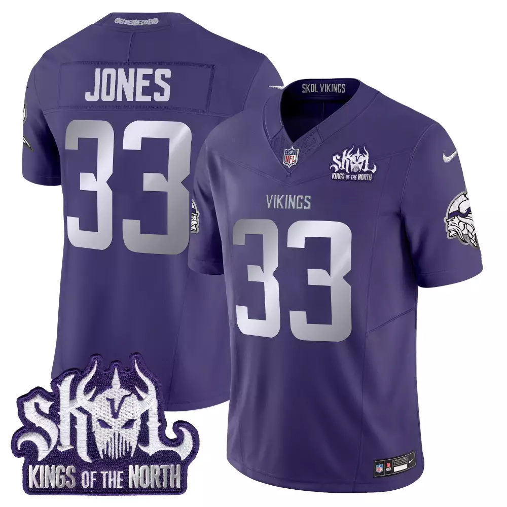 aaron jones purple mens 2024 vikings winter warrior vapor limited jersey all stitched