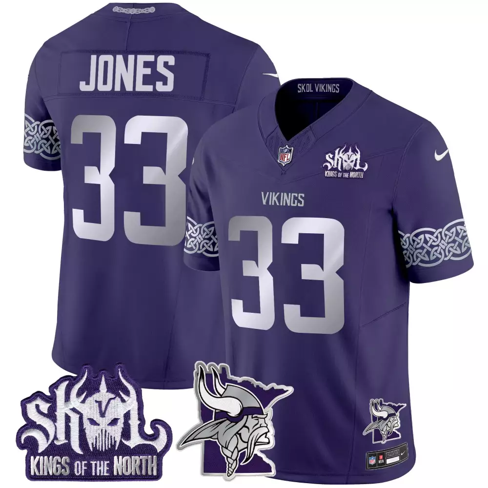 aaron jones purple mens 2024 vikings winter warrior vapor limited jersey all stitched
