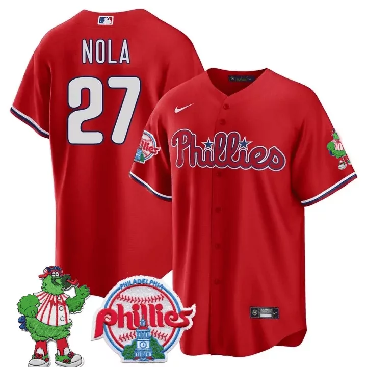 aaron nola red mens philadelphia phillies phila pa state patch jersey all stitched