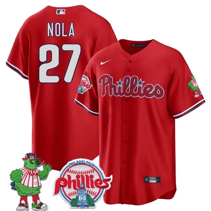 aaron nola red mens philadelphia phillies phila pa state patch jersey all stitched