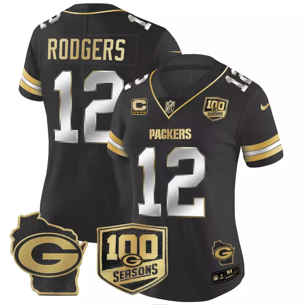 aaron rodgers black limited mens green bay packers 13 time world champions home patch gold vapor jersey v2 all stitched