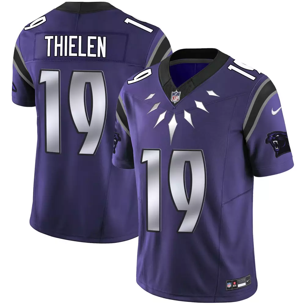 adam thielen purple alternate mens carolina panthers wakanda vapor limited jersey all stitched
