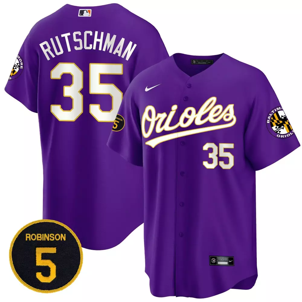 Adley Rutschman Baltimore Orioles Pastel Style Robinson Patch Vapor Premier Limited Jersey | Stitched Design | Fan Gear for All