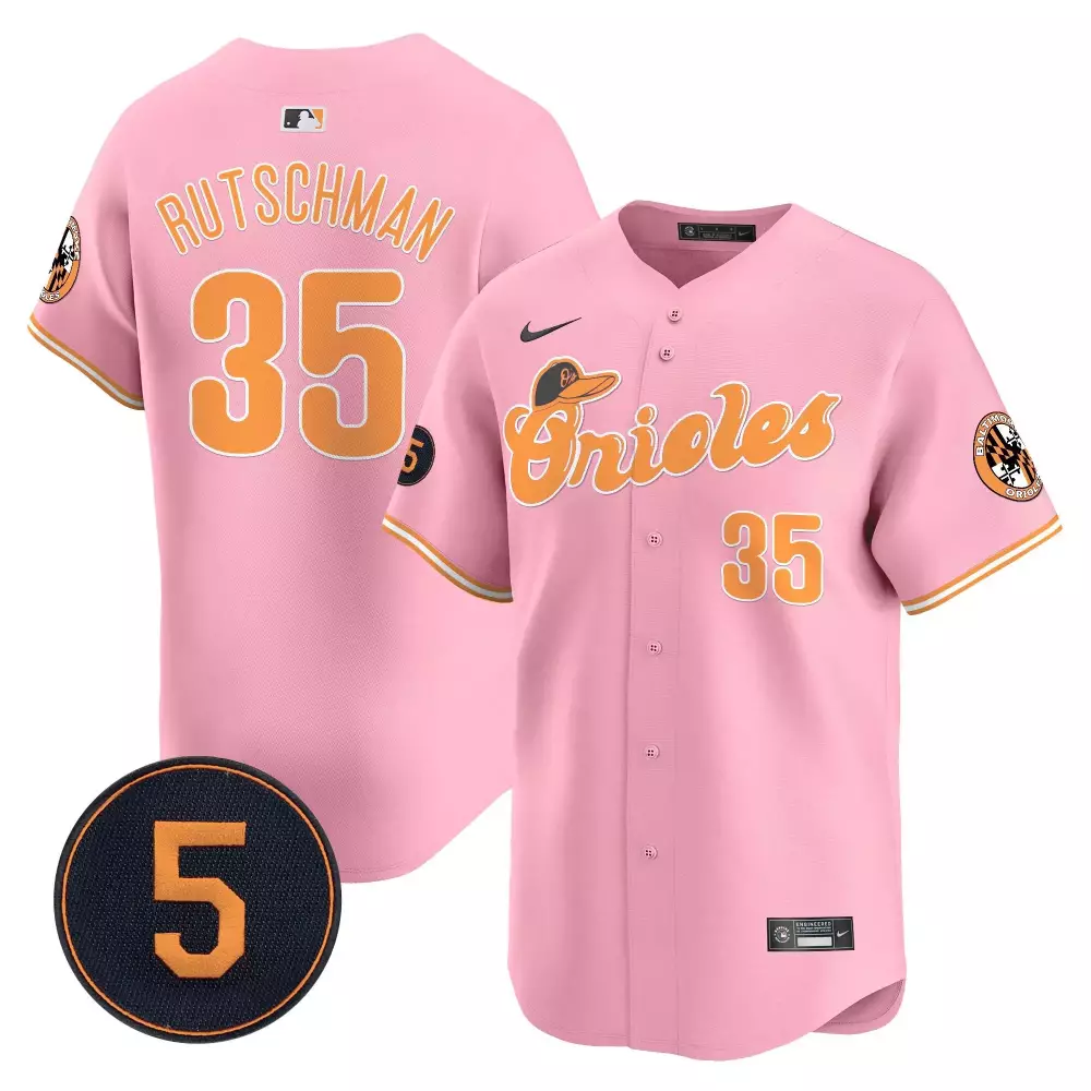 Adley Rutschman Baltimore Orioles Pastel Style Robinson Patch Vapor Premier Limited Jersey | Stitched Design | Fan Gear for All