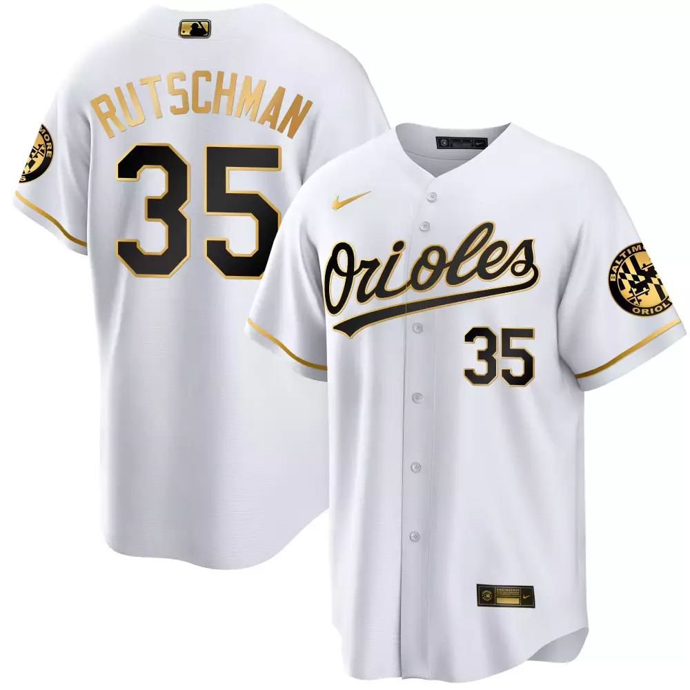 Adley Rutschman Baltimore Orioles 2023 Gold Cool Jersey | Stitched Design | Perfect Fan Gear for Men, Women & Youth