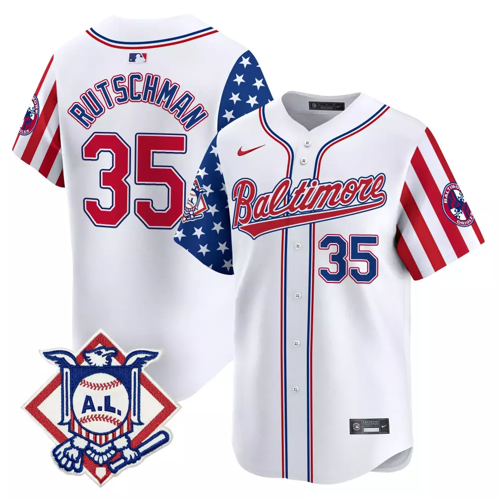 Adley Rutschman White Men's Orioles 2024 Fourth of July Jersey | Vapor Premier Limited Edition | For Men, Women & Youth