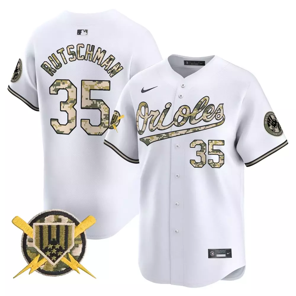 Adley Rutschman White Men's Orioles Armed Forces Day Jersey | Vapor Premier Limited Edition | For Men, Women & Youth