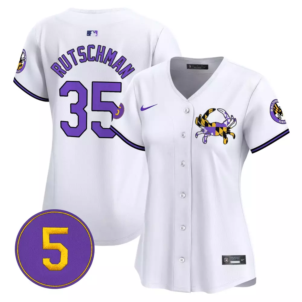 Adley Rutschman White Women's Orioles Purple Jersey | Vapor Premier Limited Edition | For Men, Women & Youth