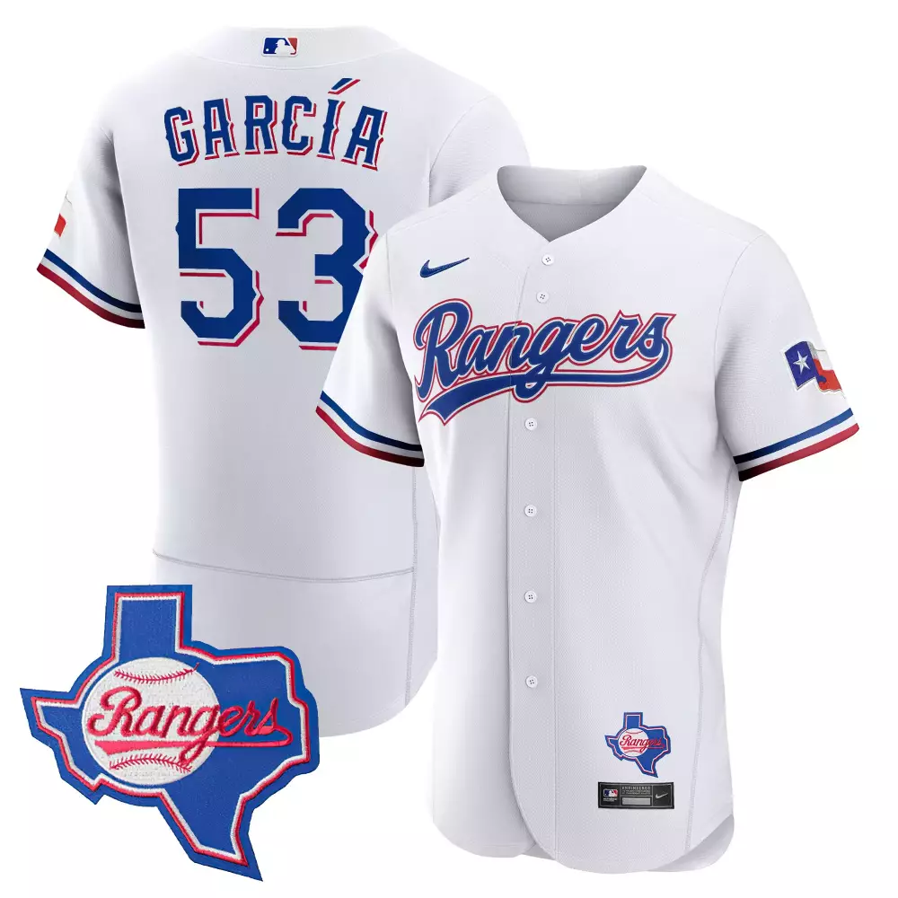adolis garcia white men s texas rangers 2023 world series texas state patch cool base gold jersey v2 n all stitched