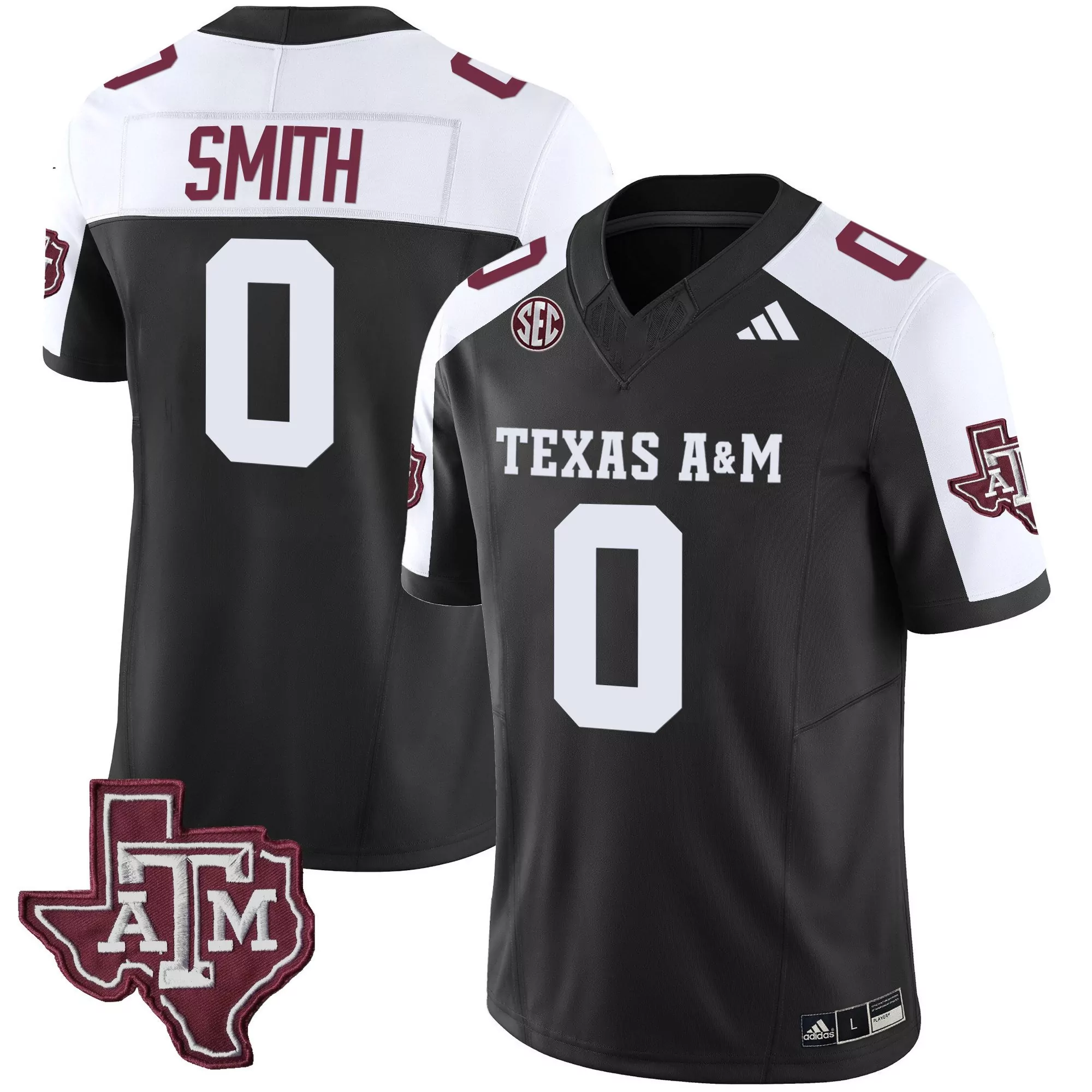 ainias smith black alternate mens texas am aggies mexico vapor jersey all stitched