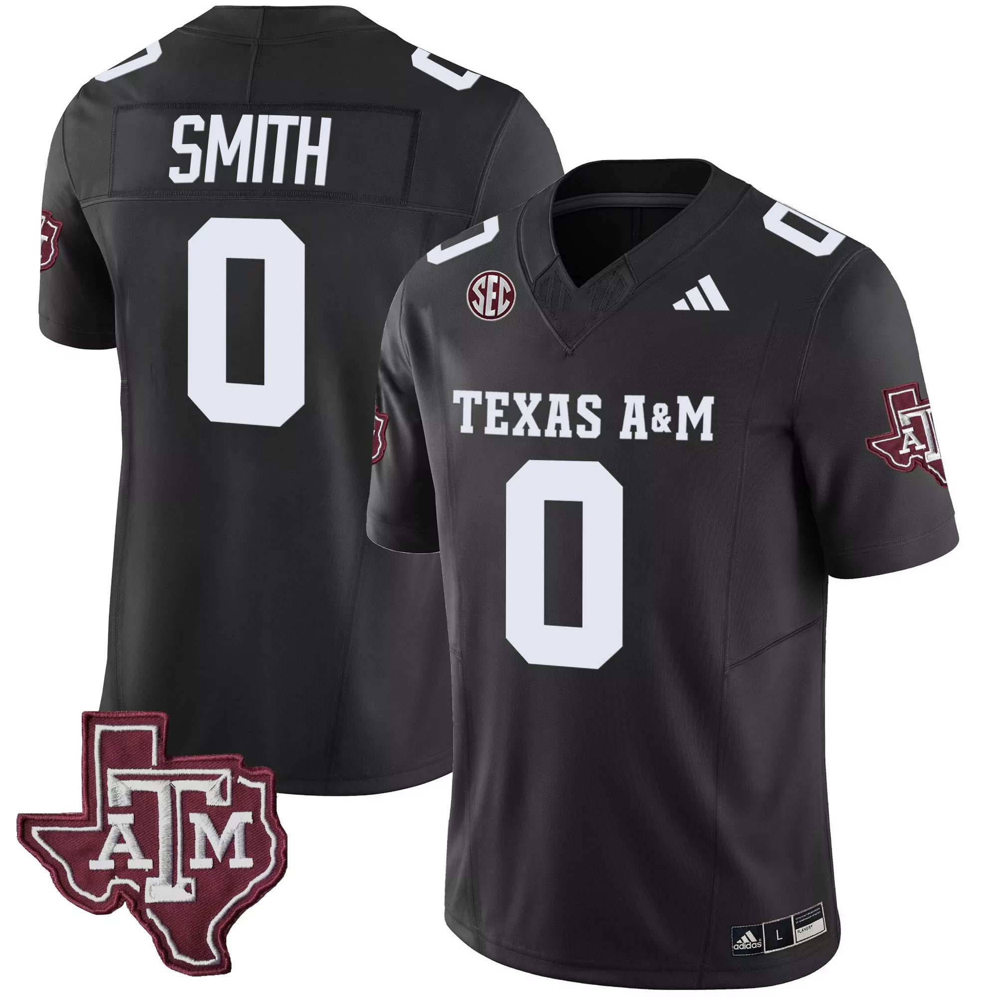 ainias smith black alternate mens texas am aggies mexico vapor jersey all stitched
