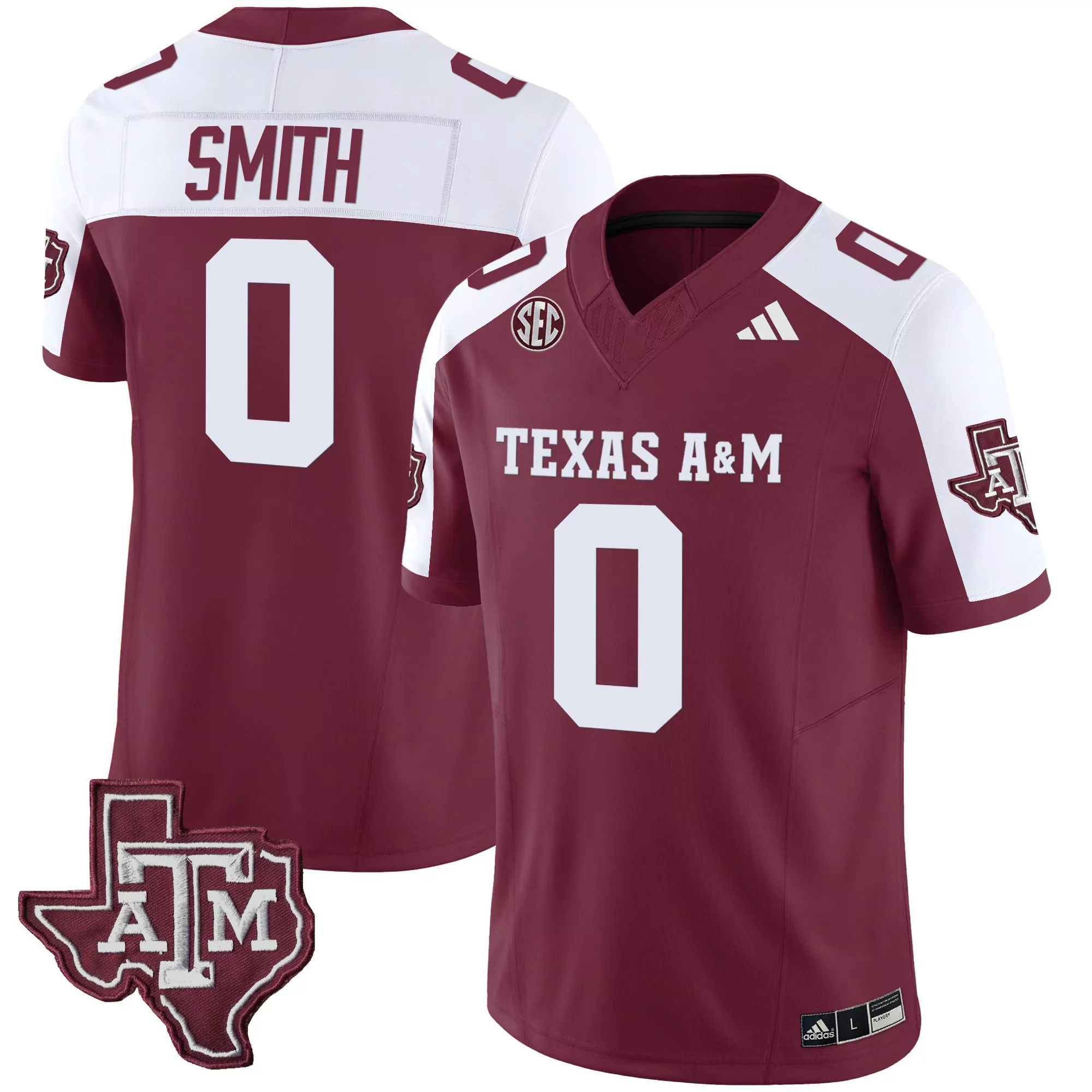 ainias smith maroon alternate mens texas am aggies vapor limited jersey v2 all stitched