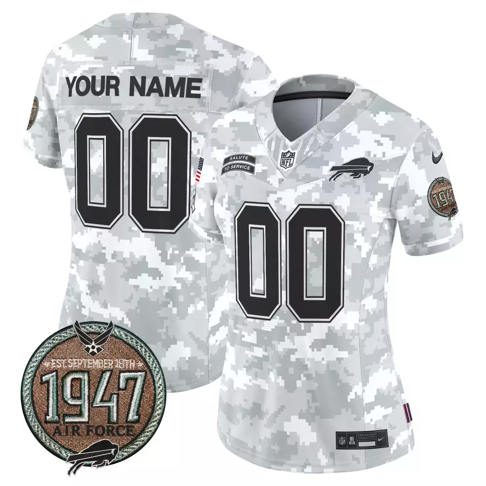 716 Women's Buffalo Bills Black Vapor Jersey | 2025 Stitched with Mafia Patch | Fan Gear for Men, Women & Youth