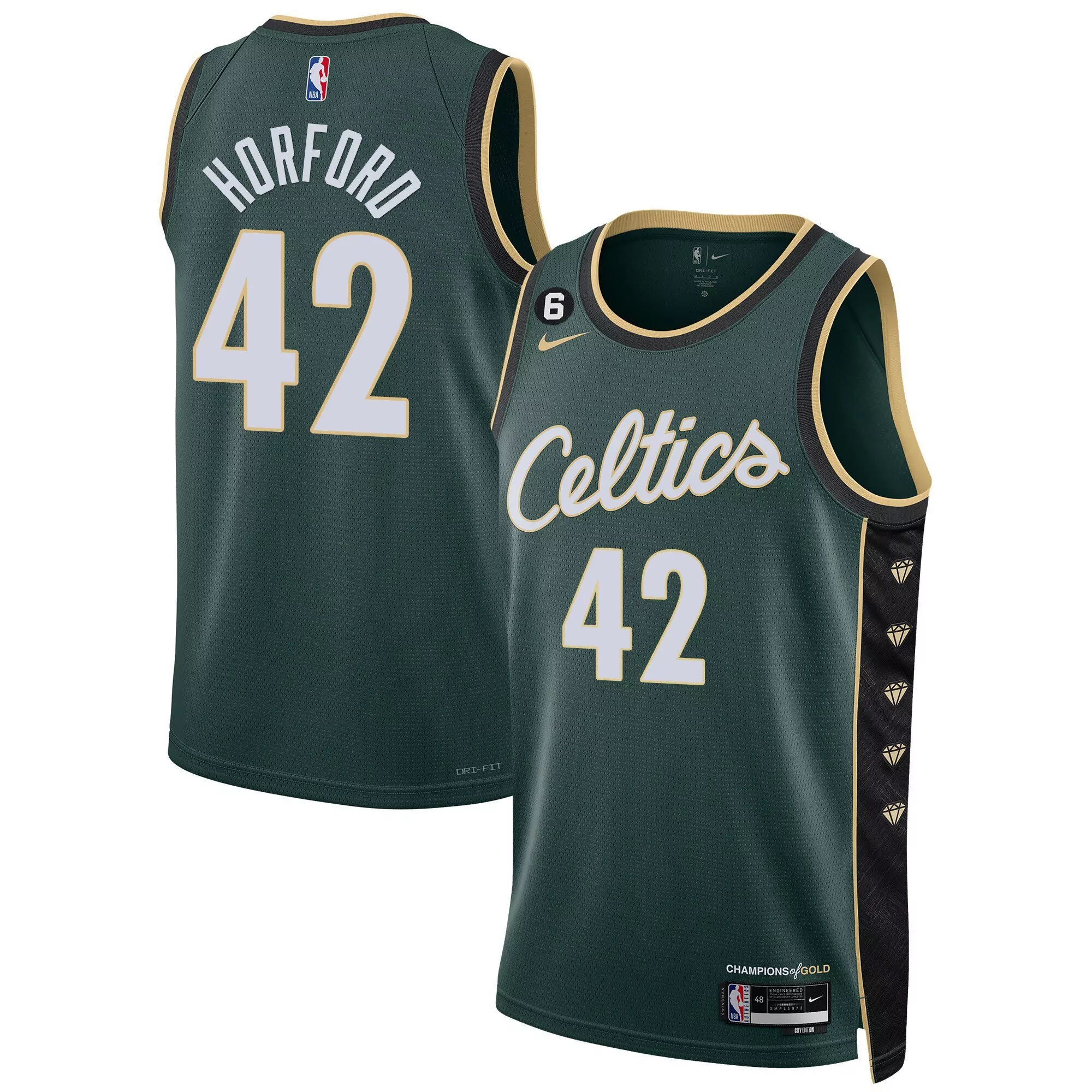 al horford city mens boston celtics bill russell patch collection jersey all stitched