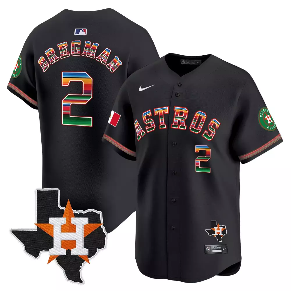 Bregman Houston Astros Mexico Baseball Limited Black Women's Jersey V3 | All Stitched Fan Gear for Women & Youth