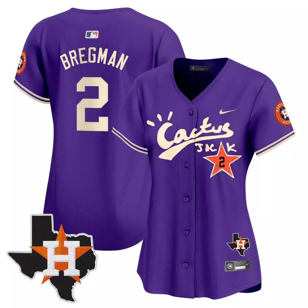 alex bregman purple unisex houston astros barbie vapor premier limited jersey all stitched