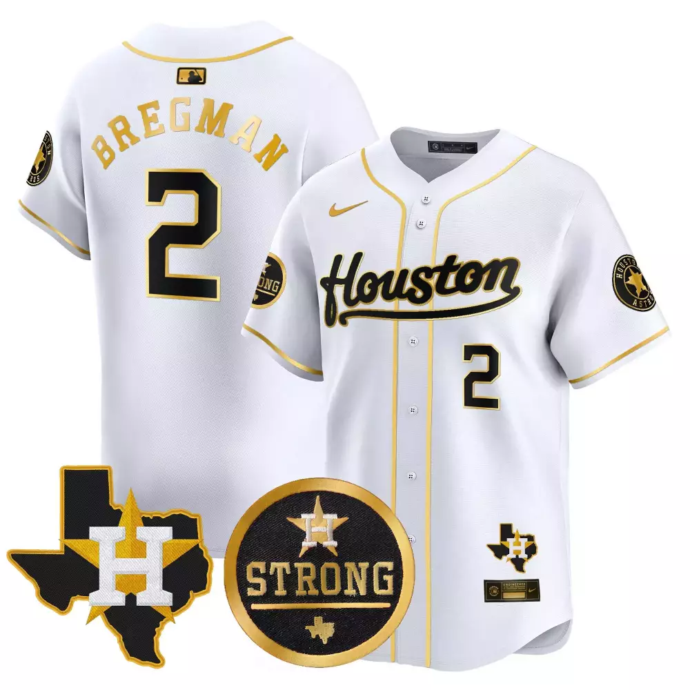 alex bregman white gold mens houston astros houston rodeo patch vapor premier limited jersey v2 all stitched