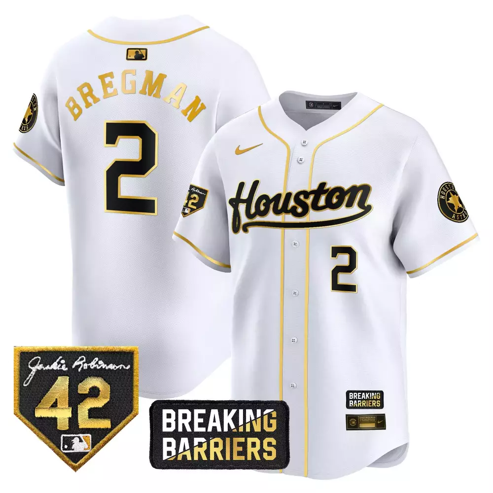 alex bregman white gold mens houston astros houston rodeo patch vapor premier limited jersey v2 all stitched