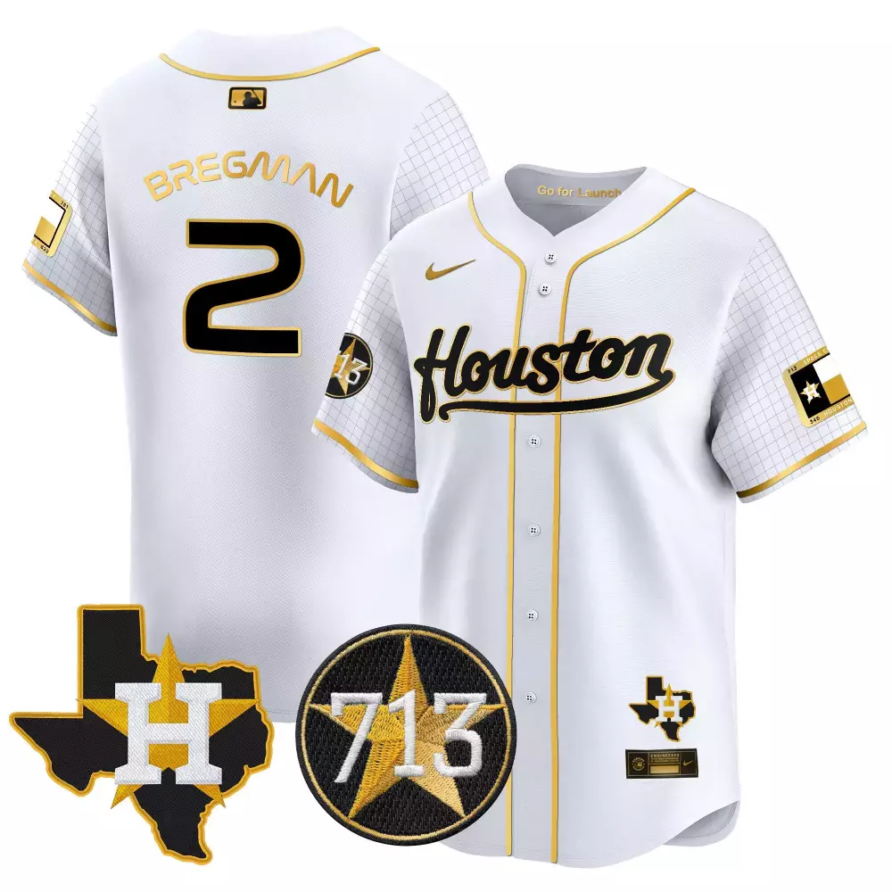 alex bregman white gold mens houston astros houston rodeo patch vapor premier limited jersey v2 all stitched