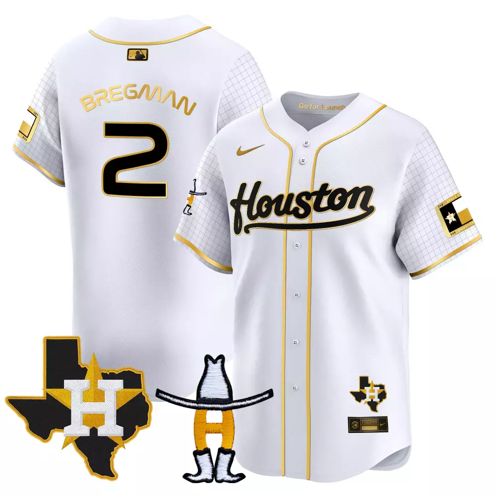 alex bregman white gold mens houston astros houston rodeo patch vapor premier limited jersey v2 all stitched