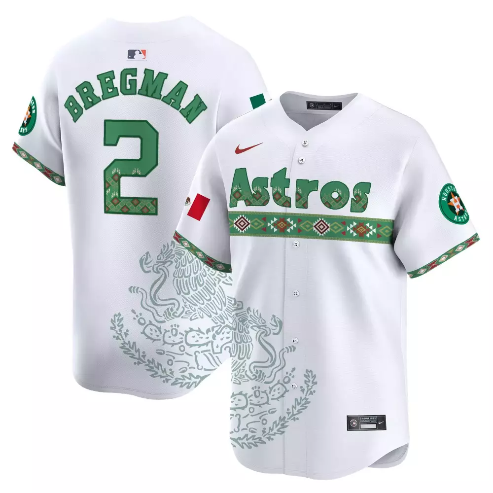 alex bregman white unisex houston astros lilo and stitch vapor premier limited jersey printed