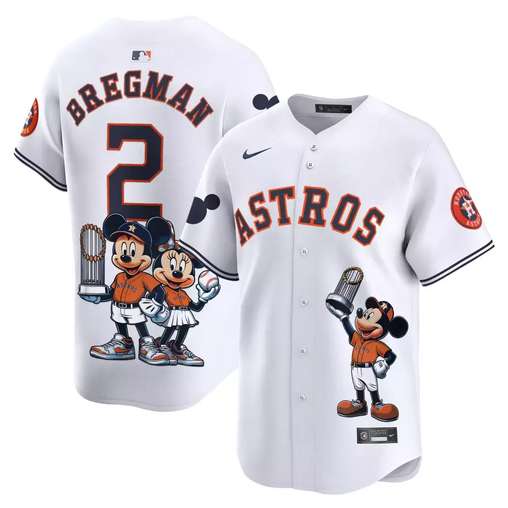 alex bregman white unisex houston astros lilo and stitch vapor premier limited jersey printed