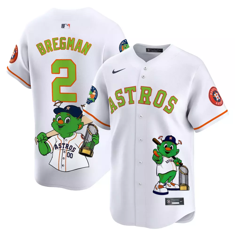 alex bregman white unisex houston astros lilo and stitch vapor premier limited jersey printed