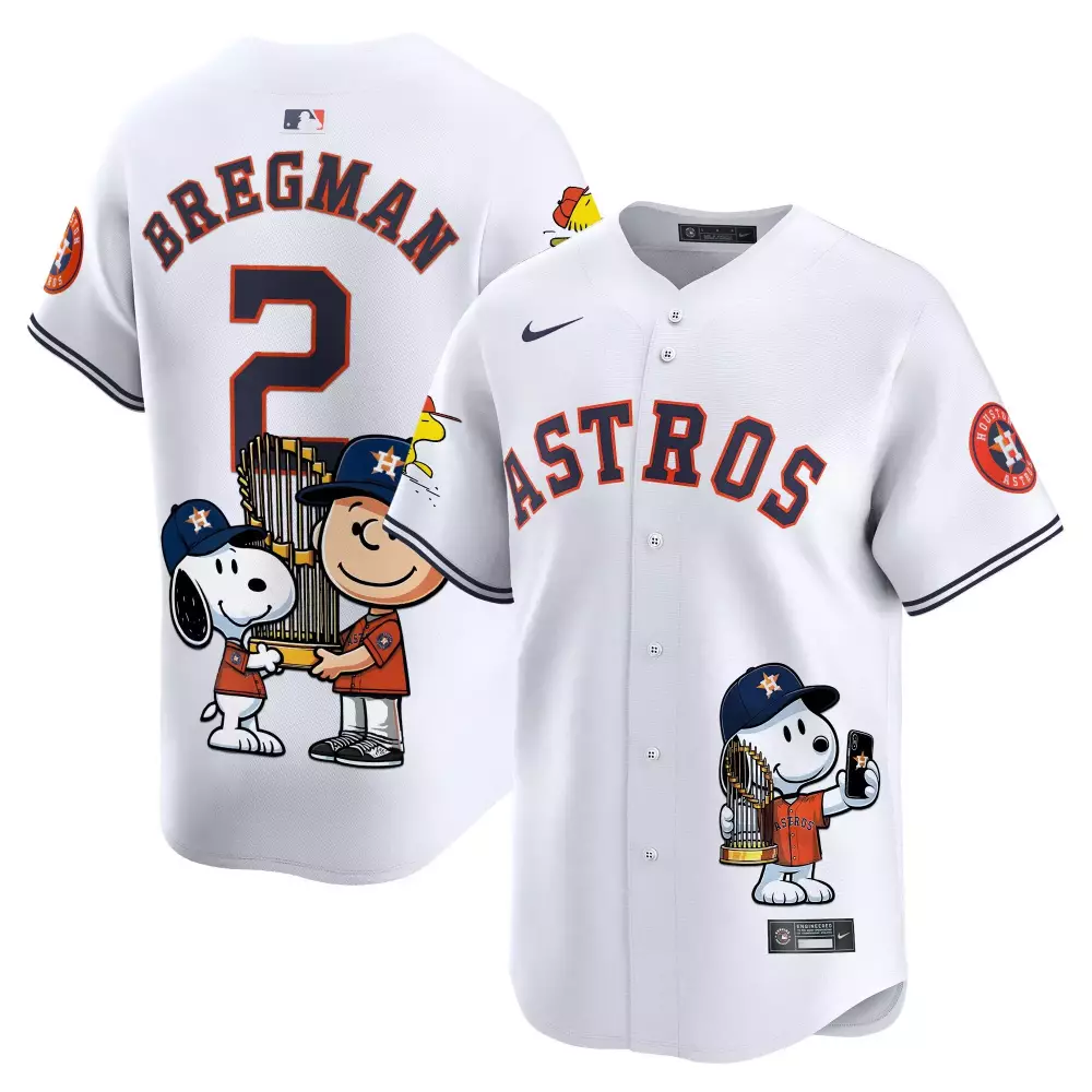 alex bregman white unisex houston astros lilo and stitch vapor premier limited jersey printed