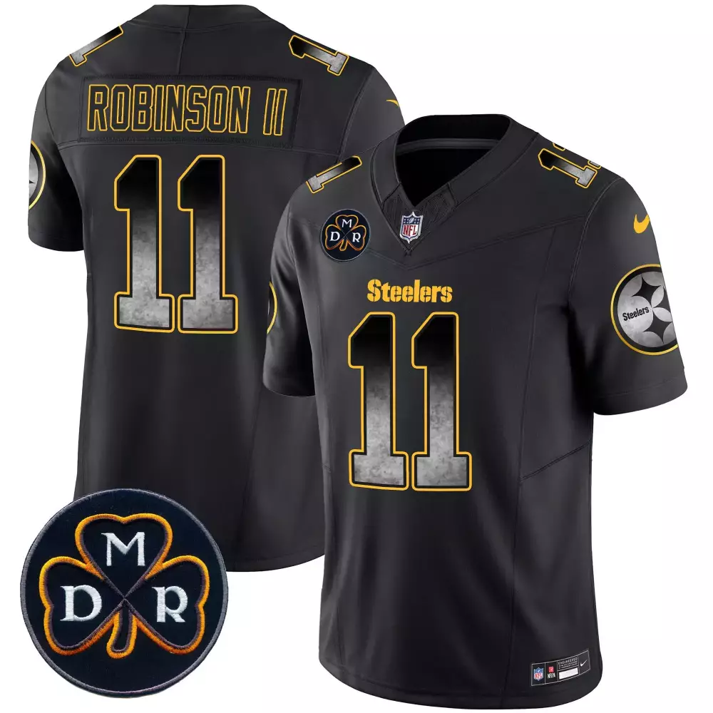 Allen Robinson II Men's Black Jersey | DMR Patch Arch Smoke Vapor | Limited Edition | Fan Gear for Men