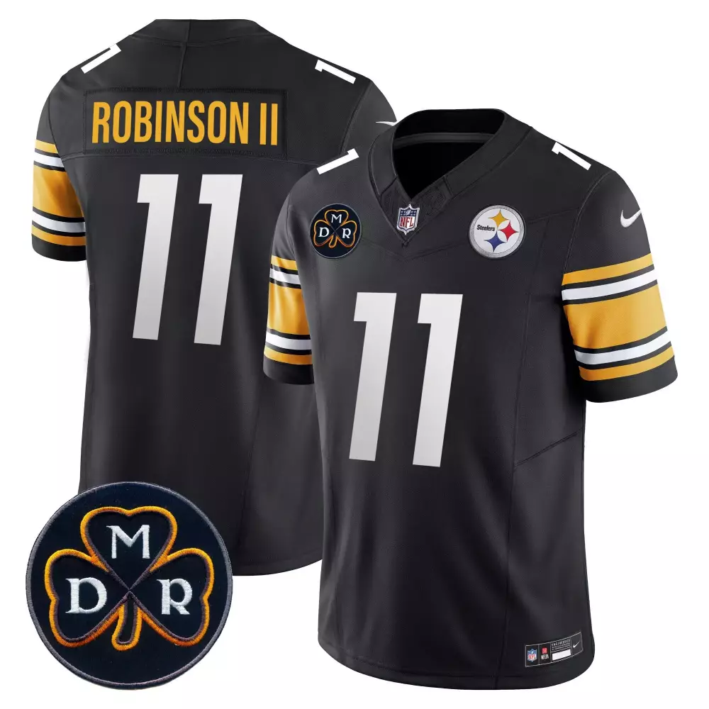 Allen Robinson II Men's Black Jersey | DMR Patch Arch Smoke Vapor | Limited Edition | Fan Gear for Men
