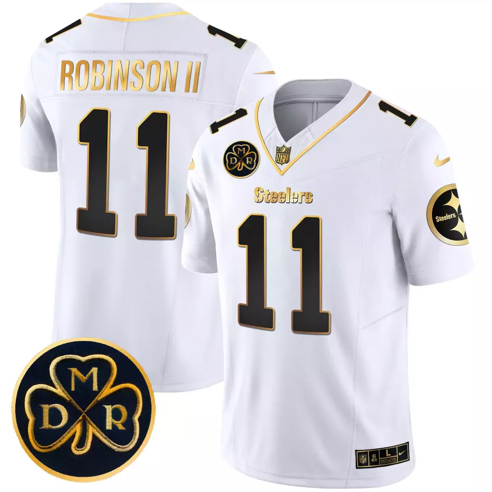 Allen Robinson II Pittsburgh Steelers Gold Jersey | Arch Smoke Vapor Edition | Stylish Fan Gear for Men, Women & Youth