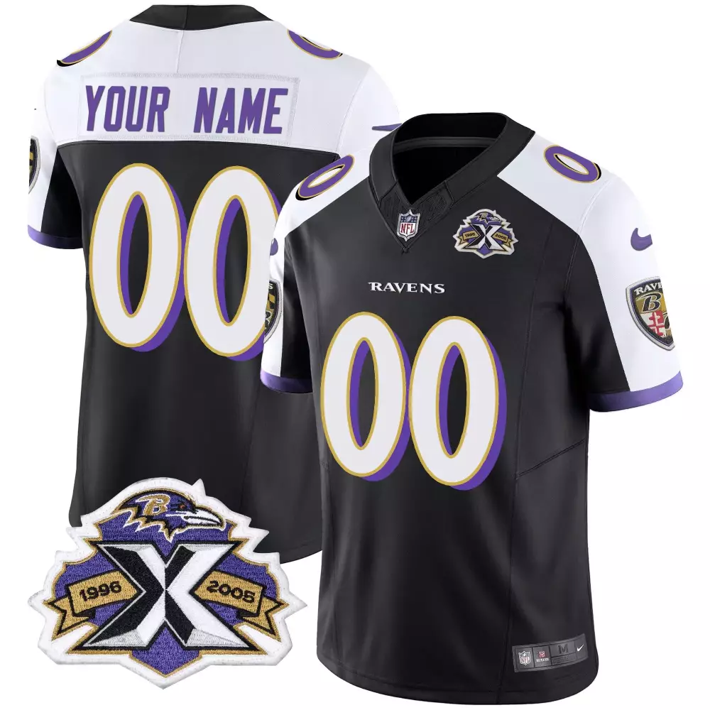air force youth baltimore ravens 2024 salute to service establishment year patch vapor limited custom jersey all stitche