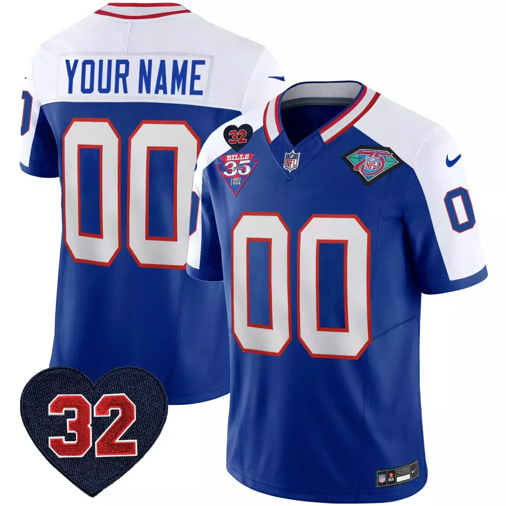 Alternate Men's Buffalo Bills 1994 Throwback Jersey | OJ Simpson Patch Vapor Limited Edition | For Men, Women & Youth