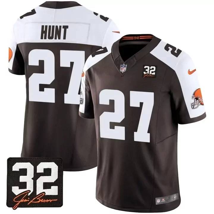 Alternate Men’s Cleveland Browns Kareem Hunt Jersey | Stitched Custom | Fan Gear for Men, Women & You