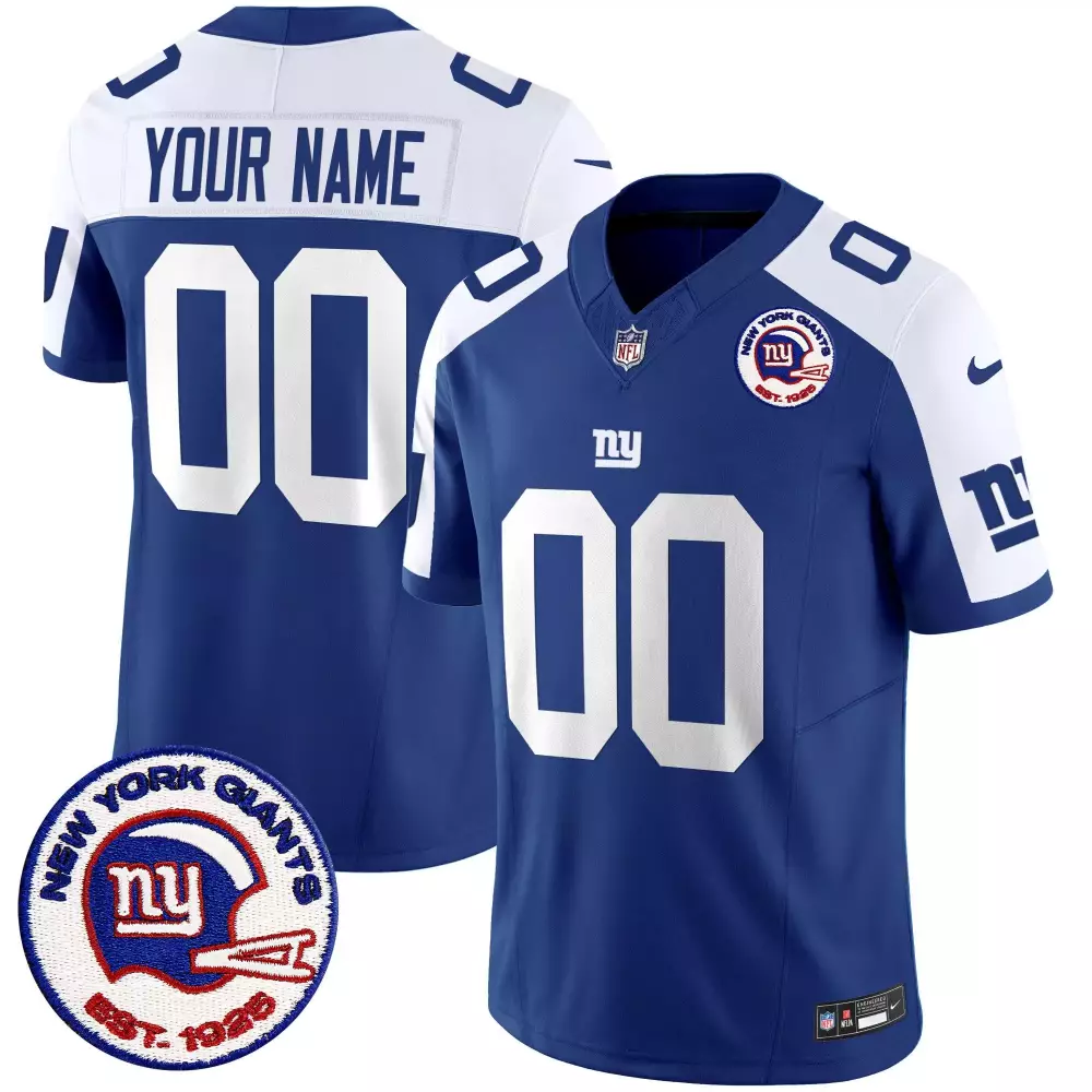 alternate men new york giants custom name and number vapor jersey all stitched