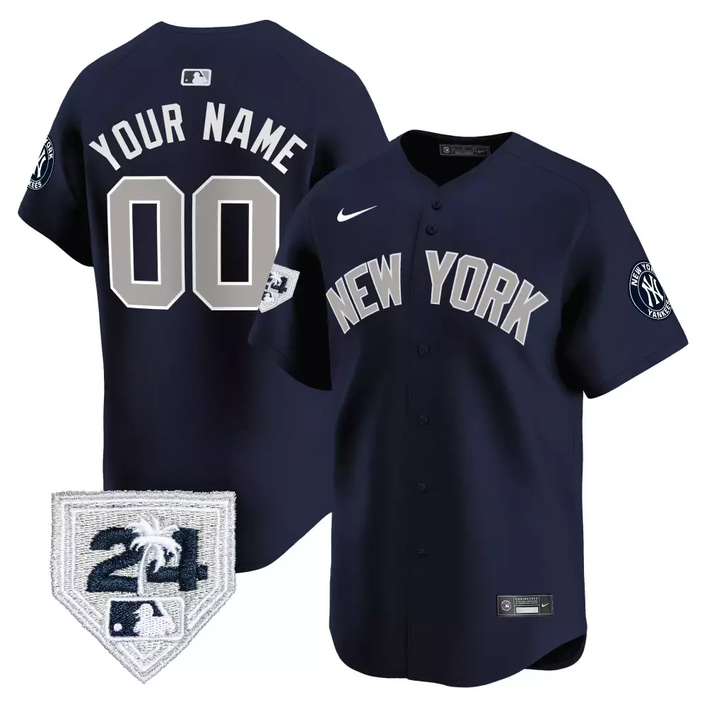 Spring Training Patch 2024 New York Yankees Men's Jersey | Vapor Premier Limited Edition V3 | All Stitched | For Men, Women & Youth
