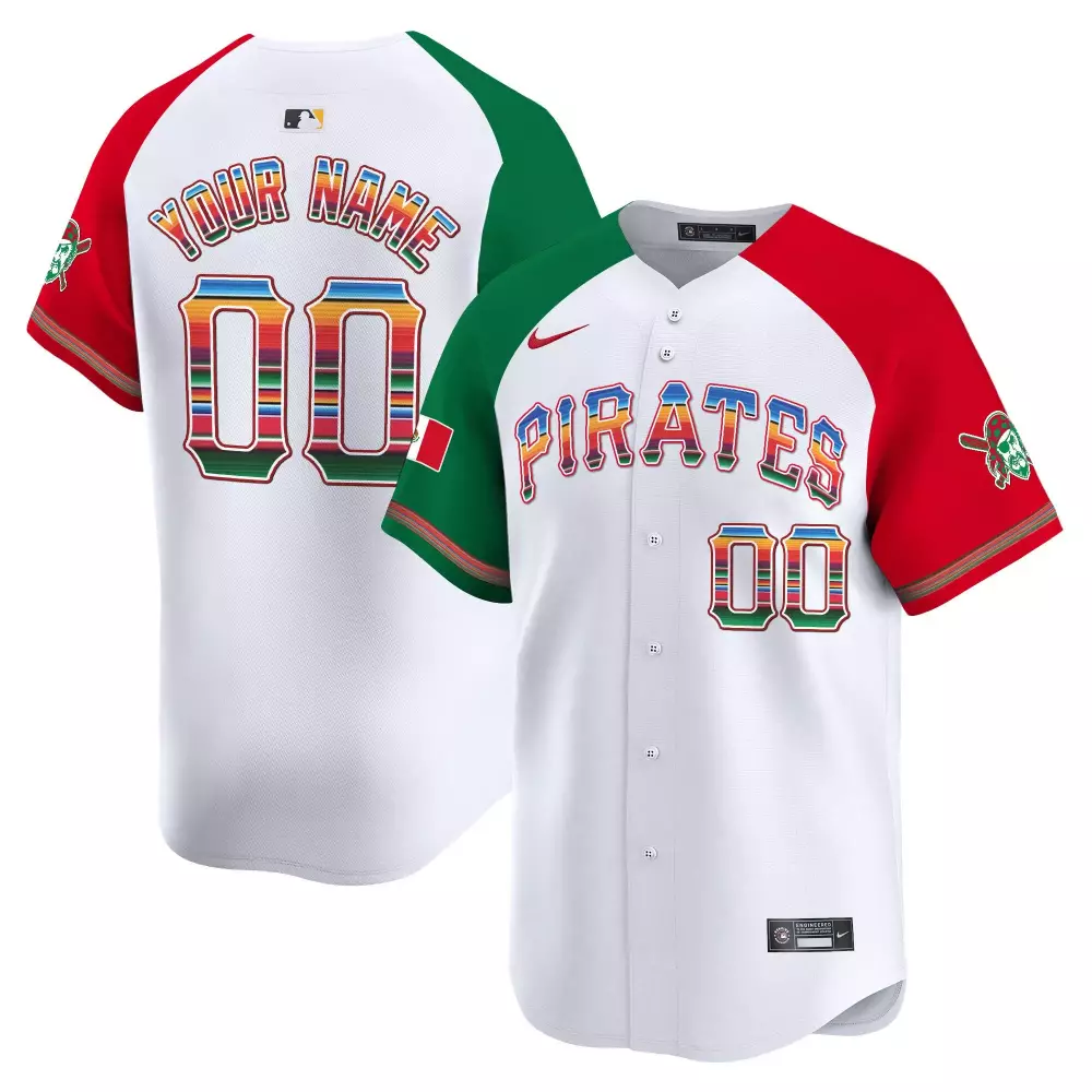 alternate men pittsburgh pirates mexico vapor premier limited custom jersey all stitched